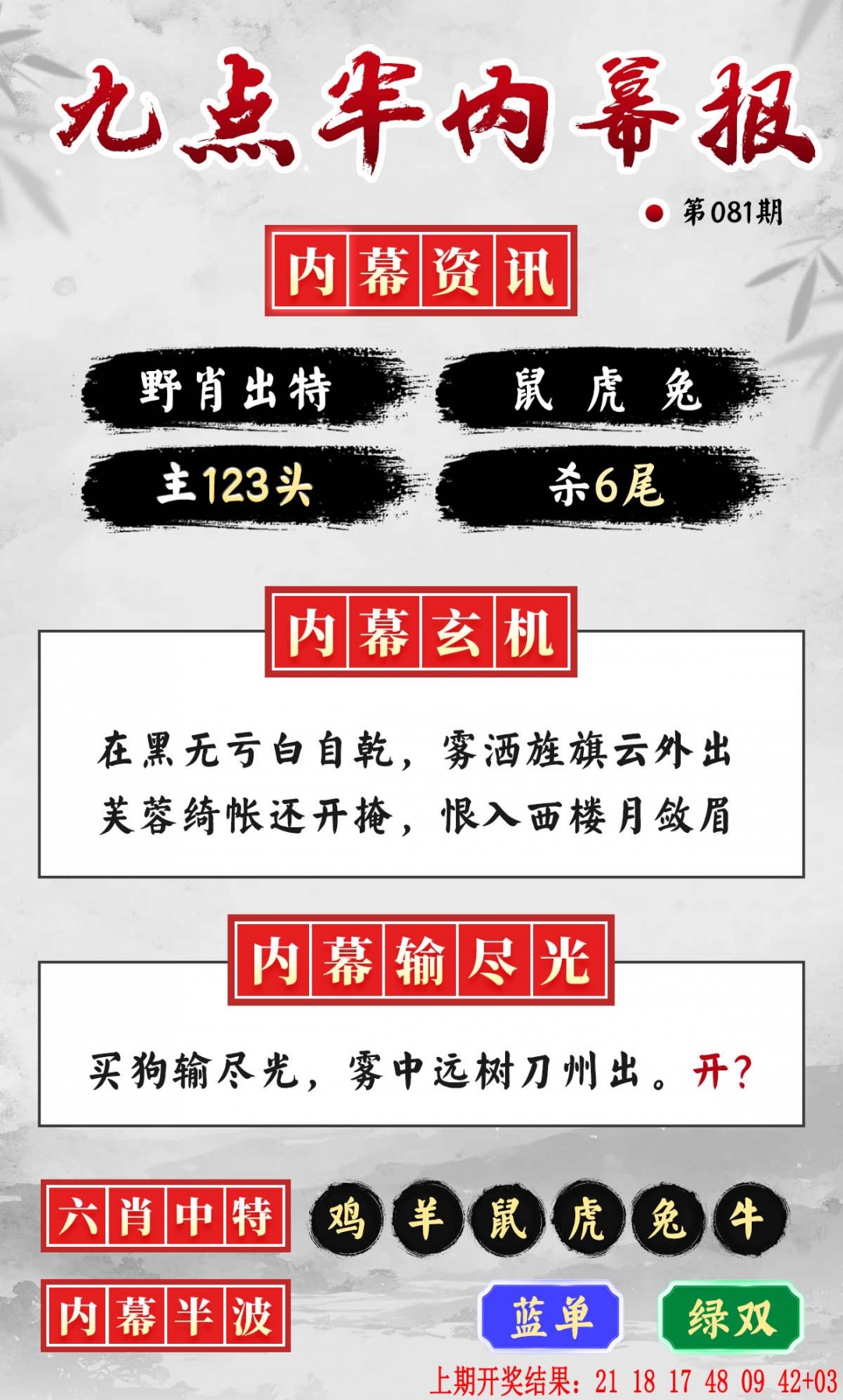 081期九点半内幕报[图]